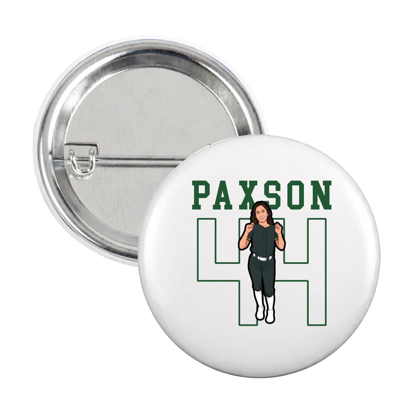 Game Day Button — Shirsey in White