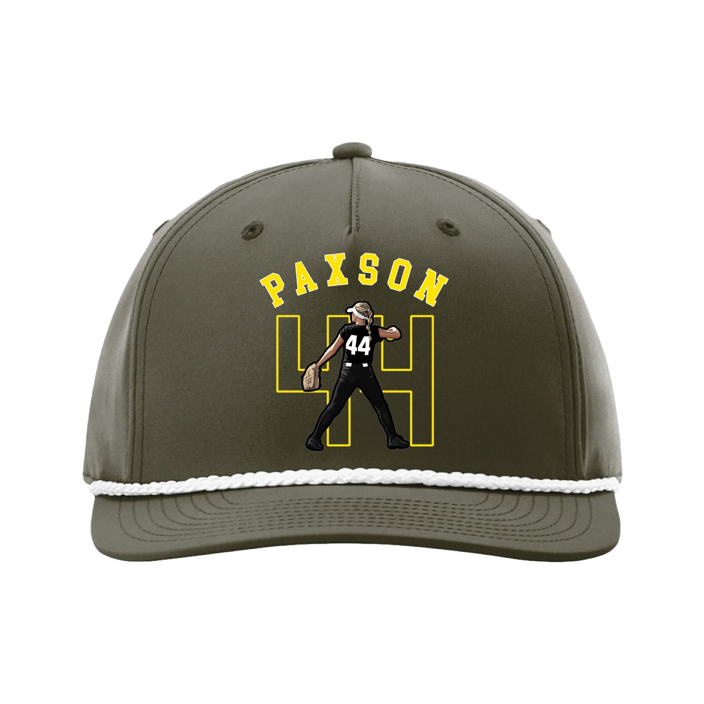 Five-Panel Classic Rope Cap — Shirsey Arch in Green