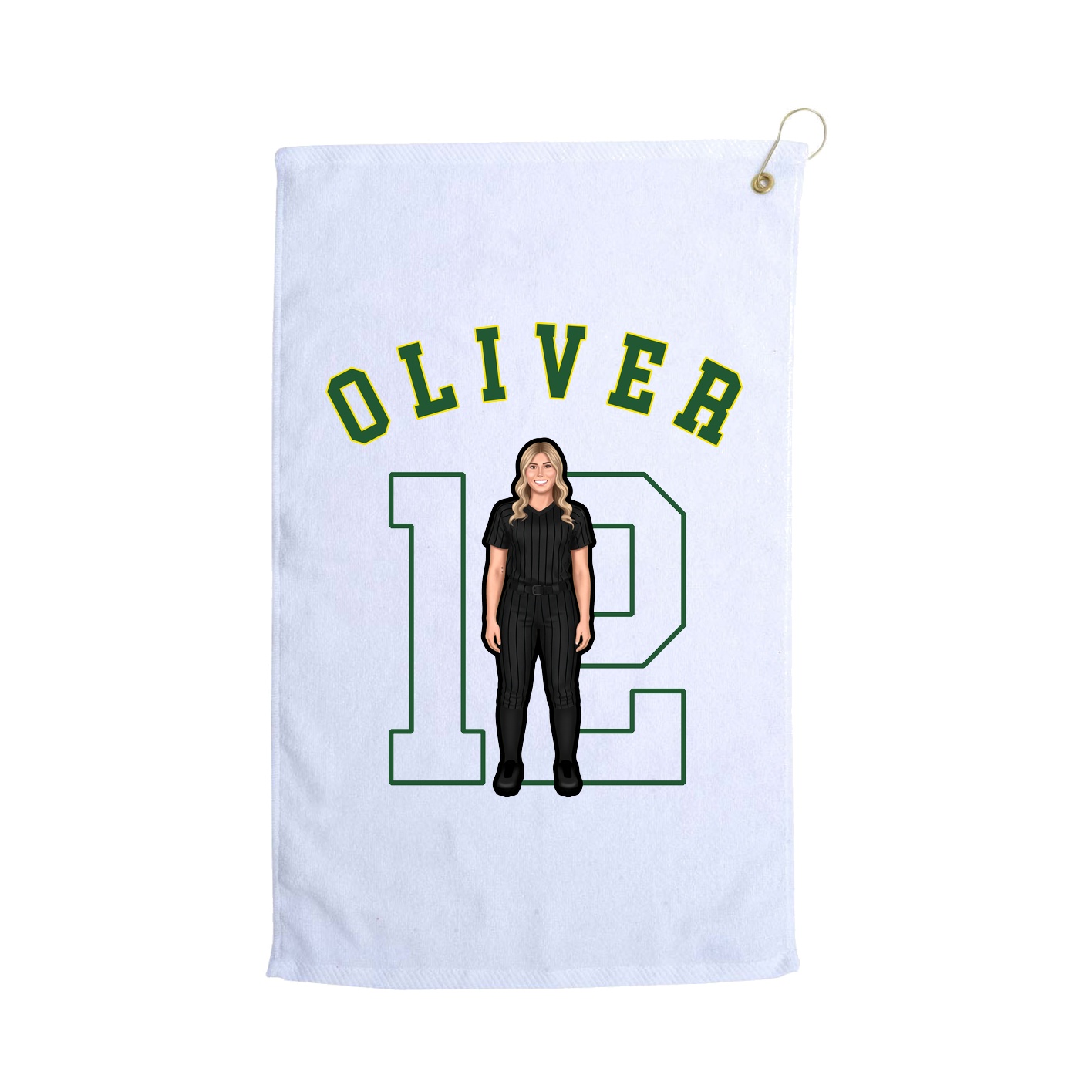 Golf Towel — Shirsey Arch in White