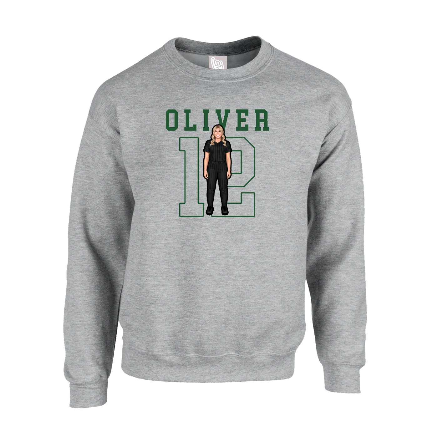 Fleece Crew — Shirsey in Grey