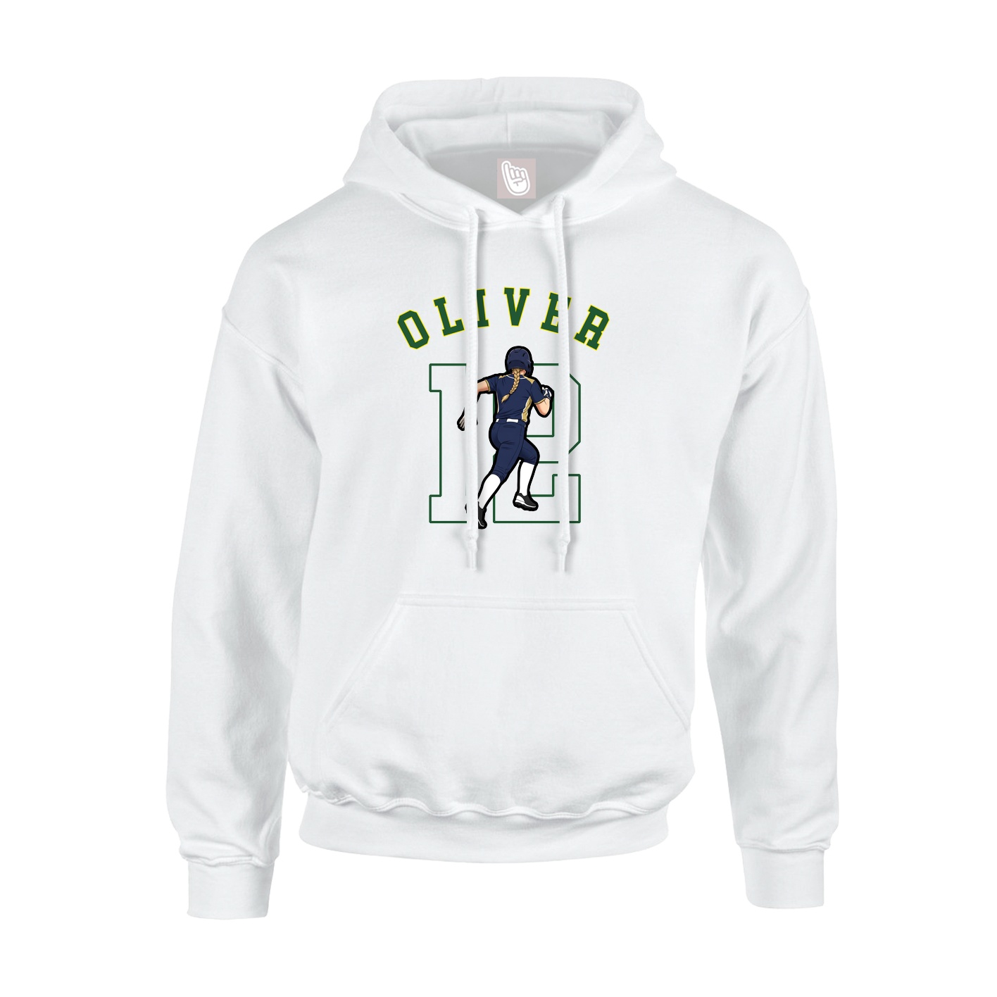 Youth Hoodie — Shirsey Arch in White