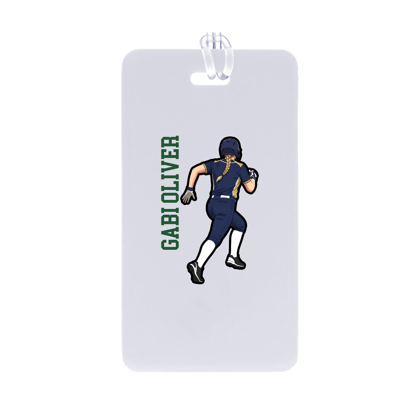 Bag Tag — Name Vertical in Classic