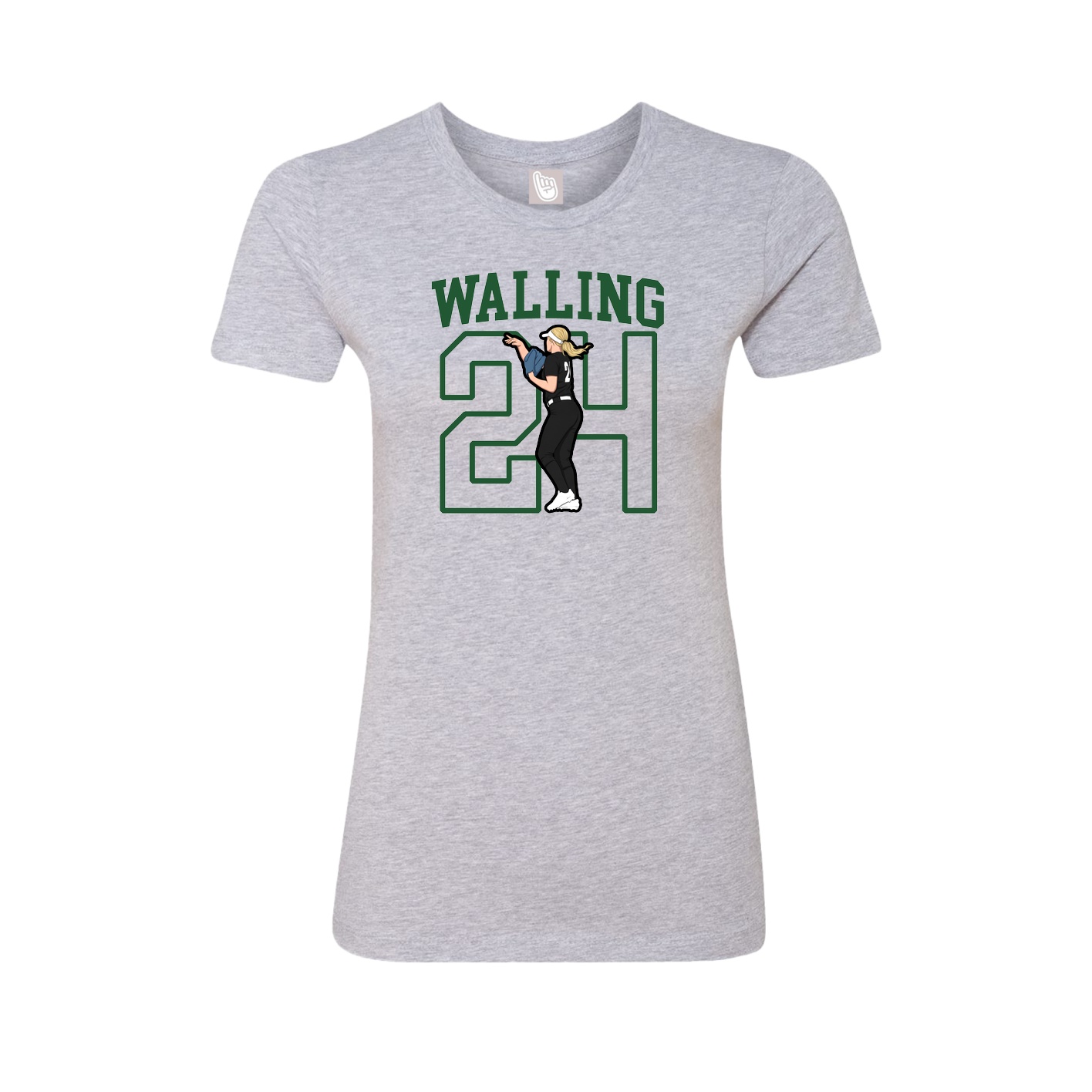 Fitted Women's Tee — Shirsey in Grey
