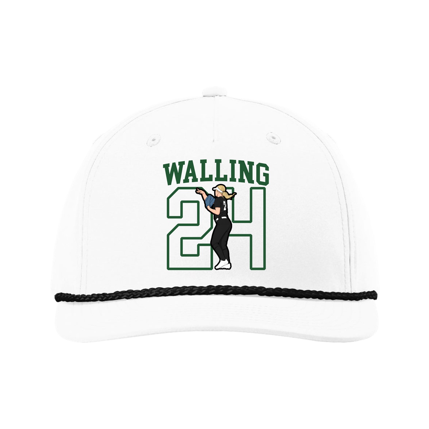 Five-Panel Classic Rope Cap — Shirsey in White