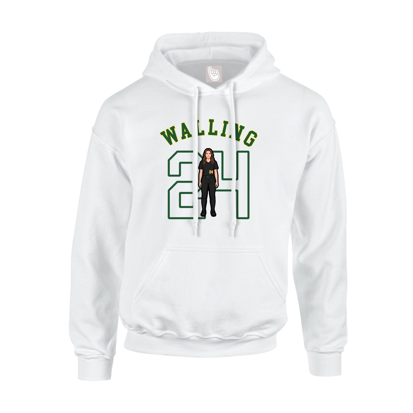 Youth Hoodie — Shirsey Arch in White