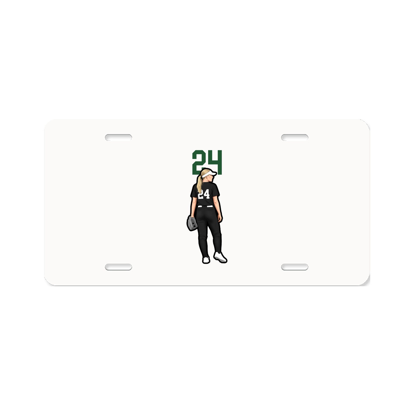 License Plate — Number Top in Classic