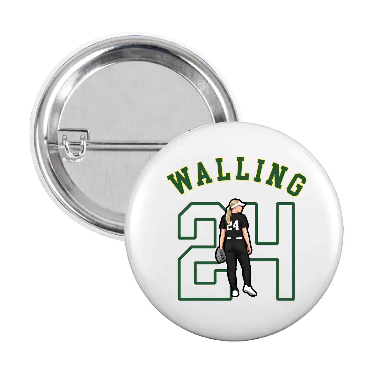 Game Day Button — Shirsey Arch in White