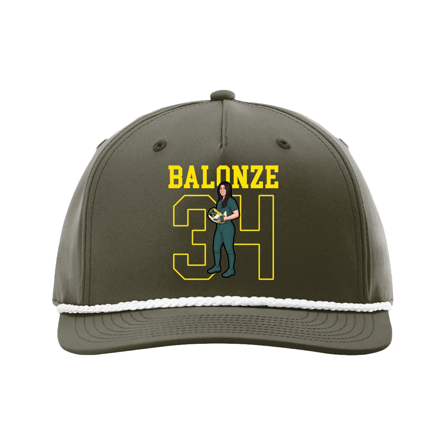 Five-Panel Classic Rope Cap — Shirsey in Green
