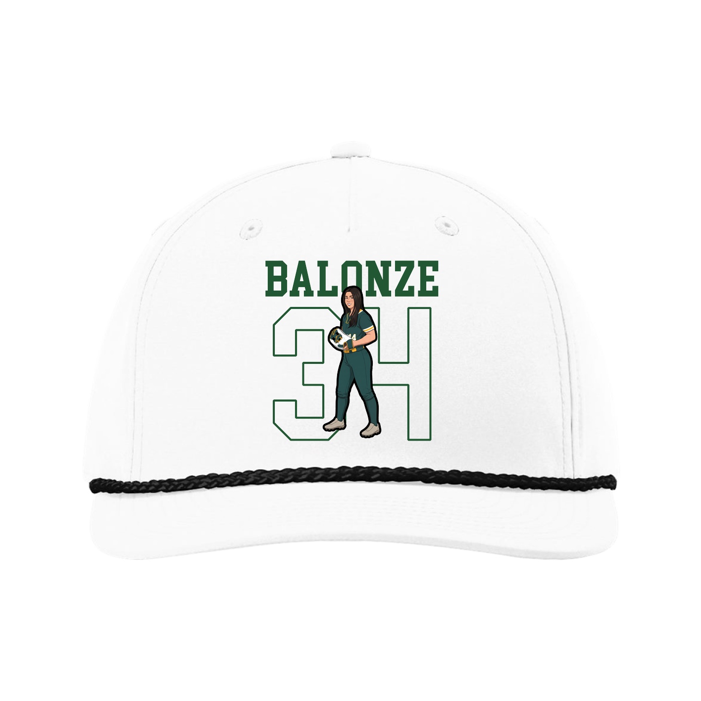 Five-Panel Classic Rope Cap — Shirsey in White
