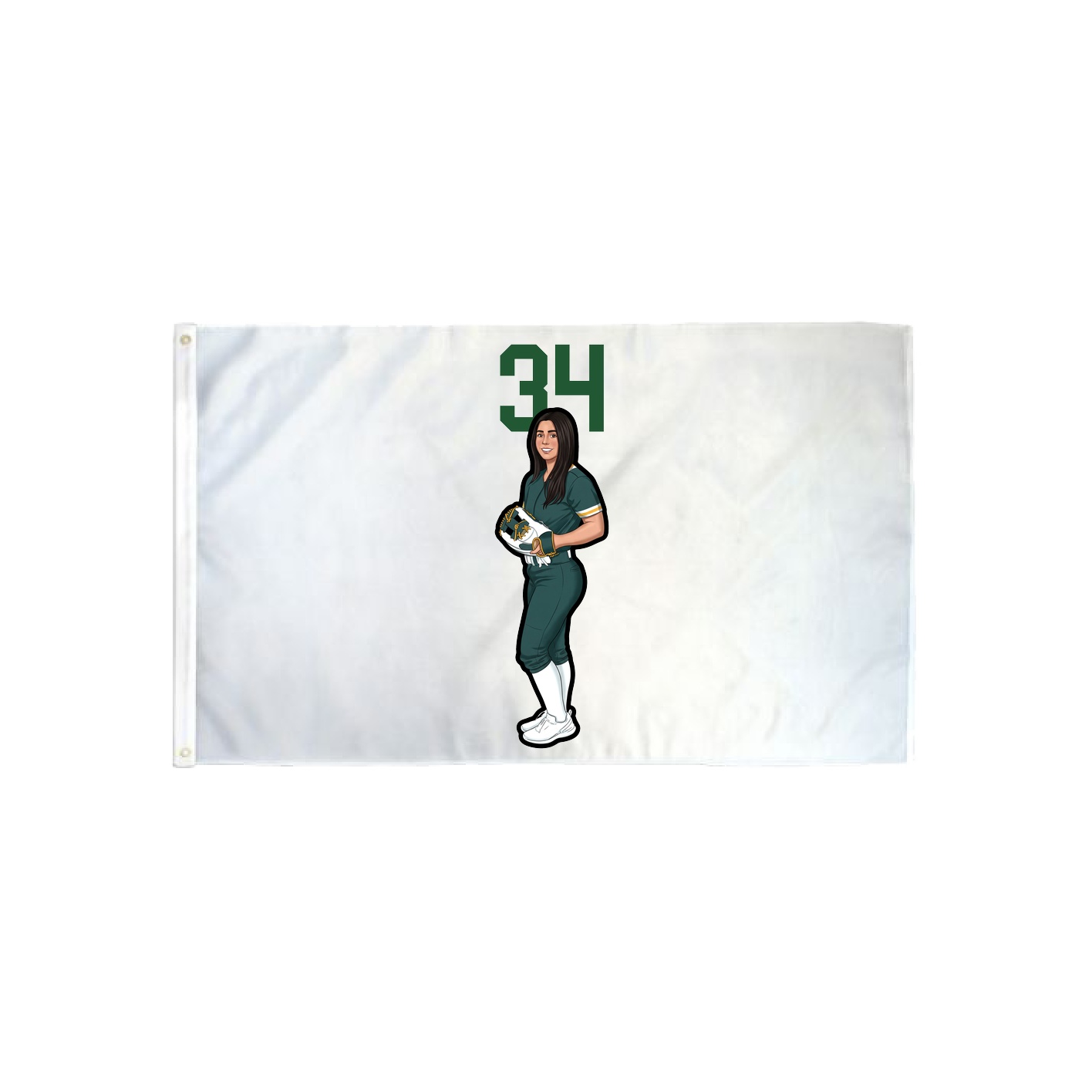 3x5 Flag — Number Top in Classic