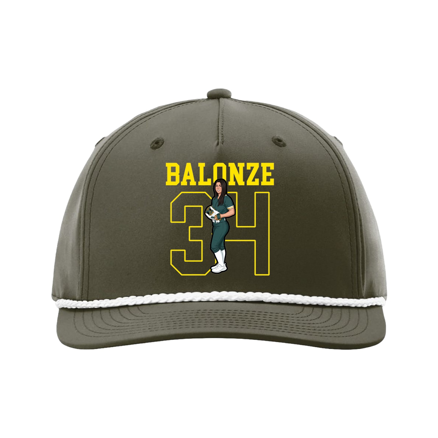 Five-Panel Classic Rope Cap — Shirsey in Green