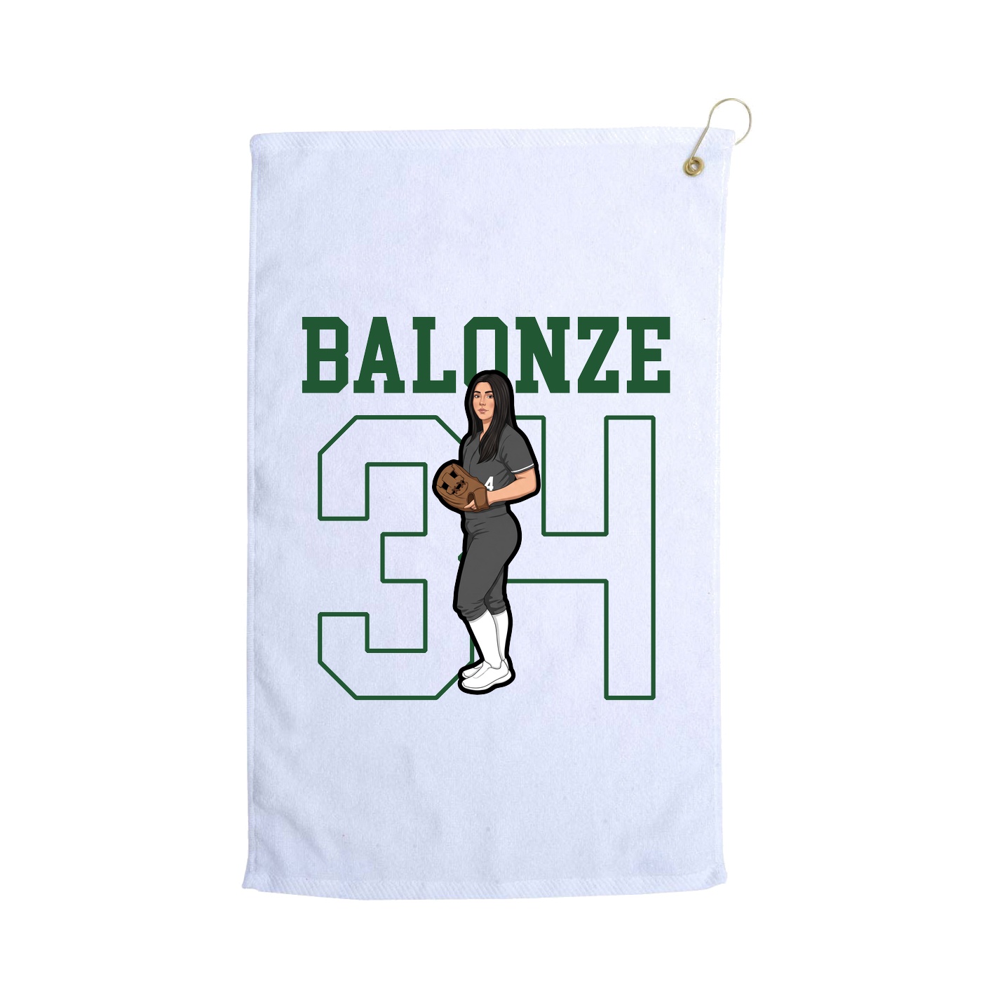 Golf Towel — Shirsey in White