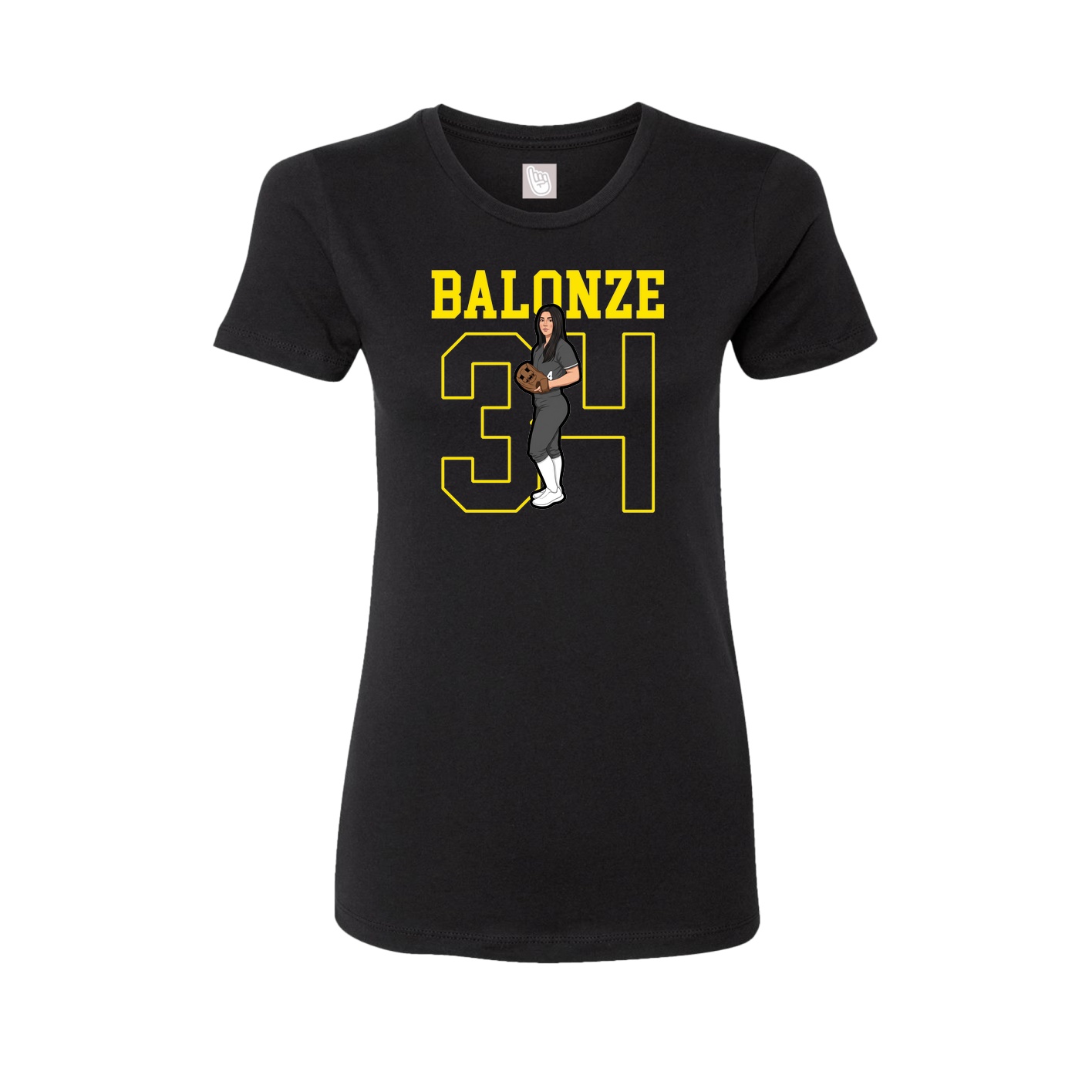 Fitted Women's Tee — Shirsey in Black
