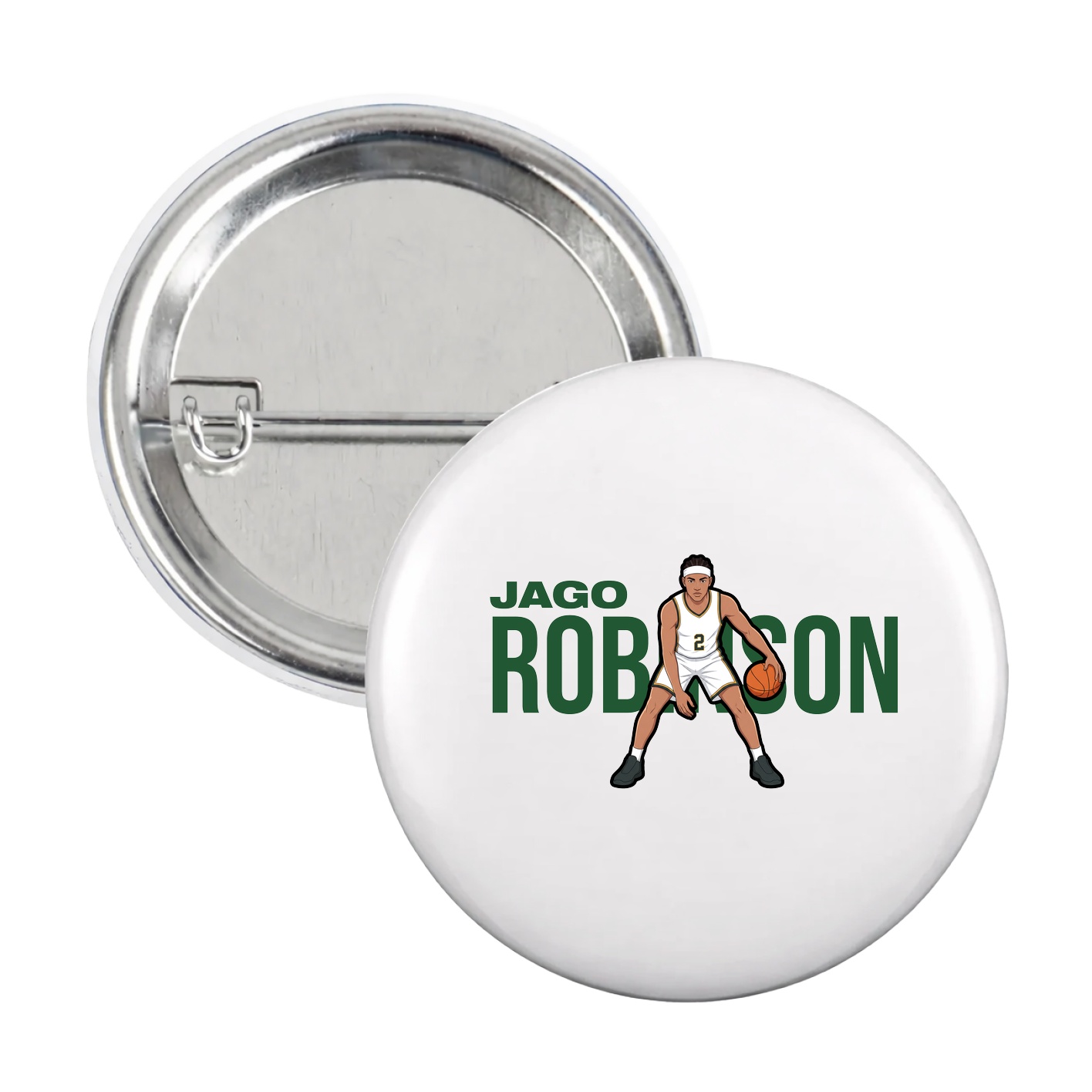Game Day Button — Player Name in White