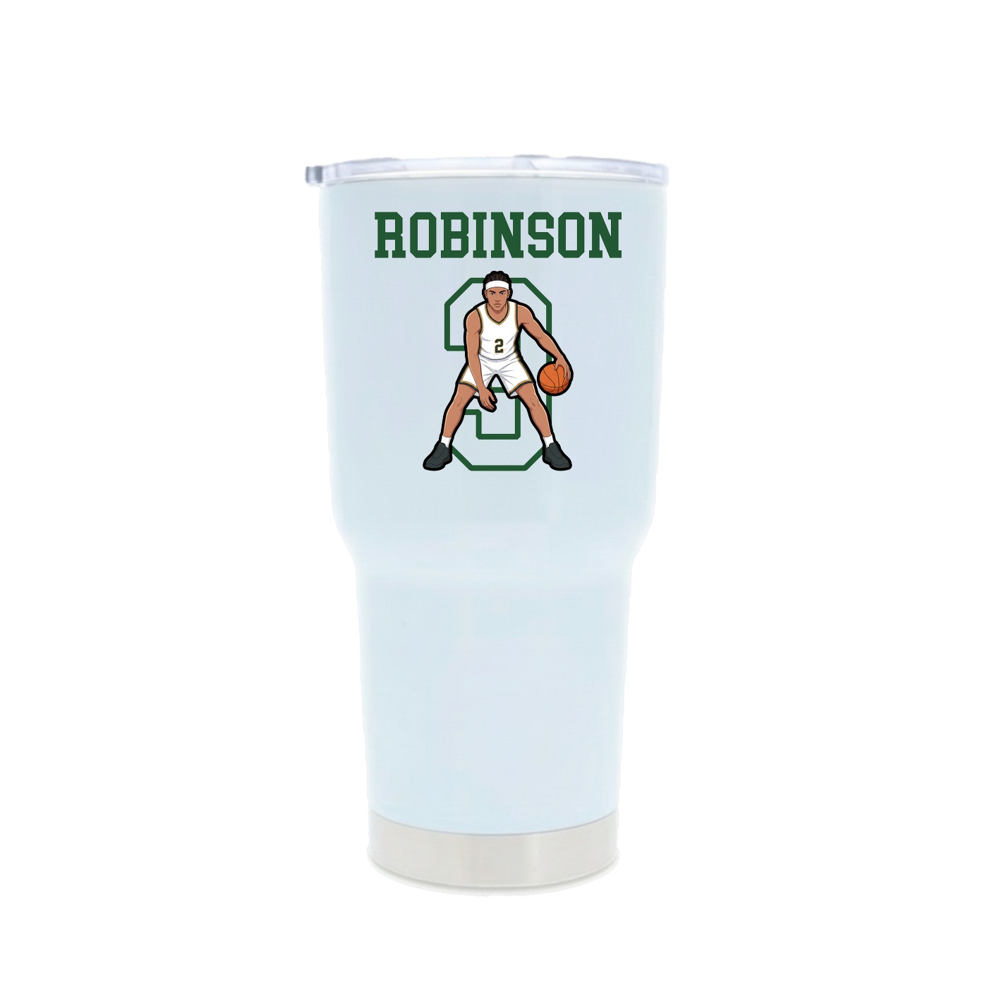 30oz Stainless Steel Tumbler — Shirsey in White