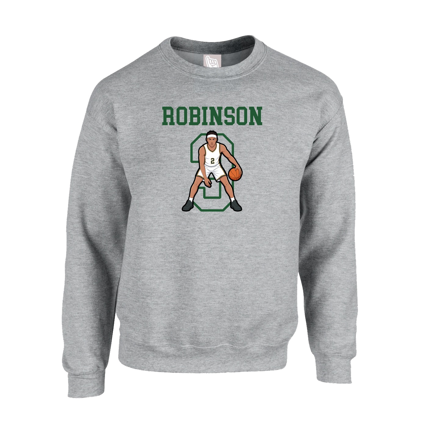 Fleece Crew — Shirsey in Grey