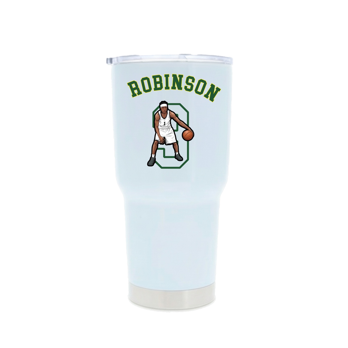 30oz Stainless Steel Tumbler — Shirsey Arch in White