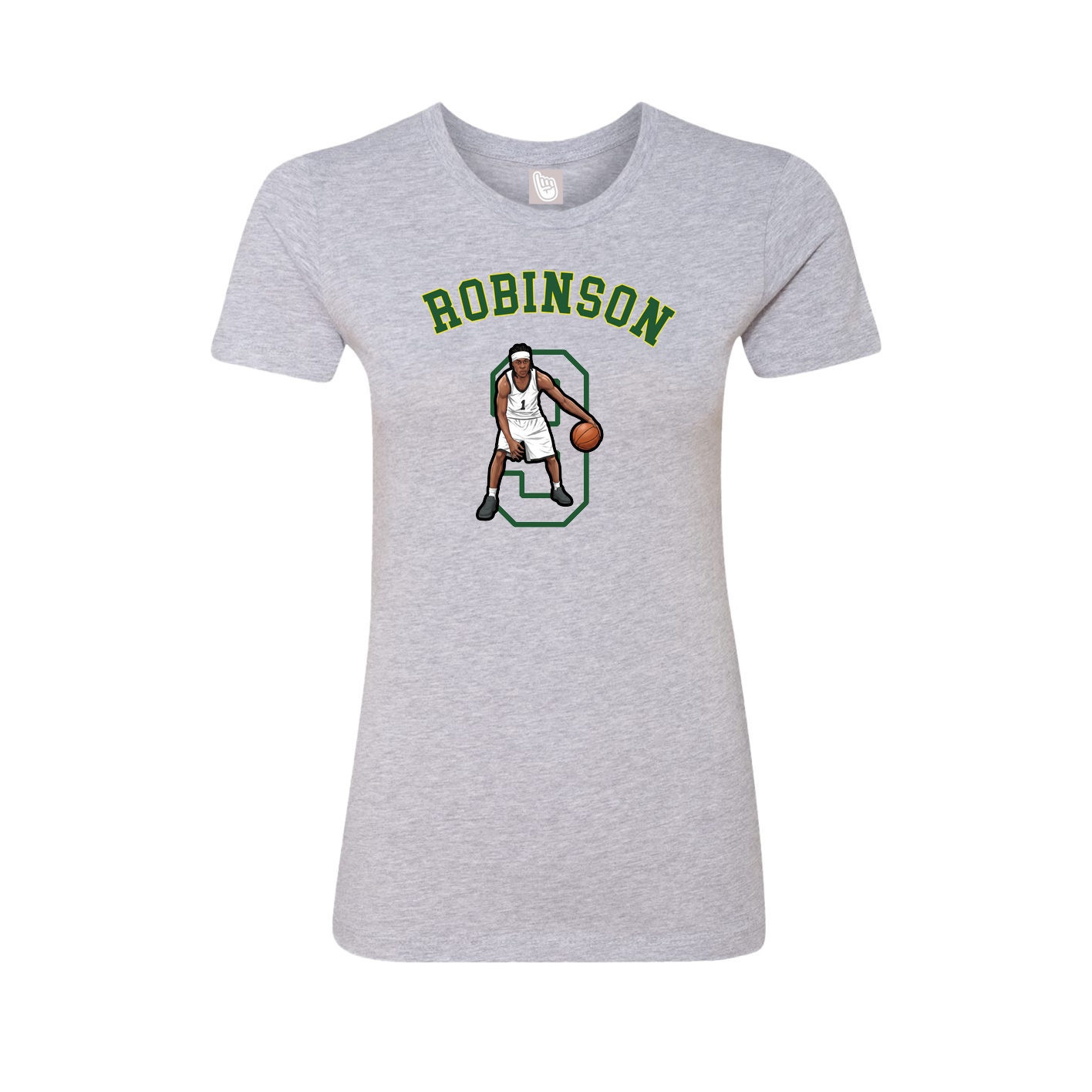 Fitted Women's Tee — Shirsey Arch in Grey