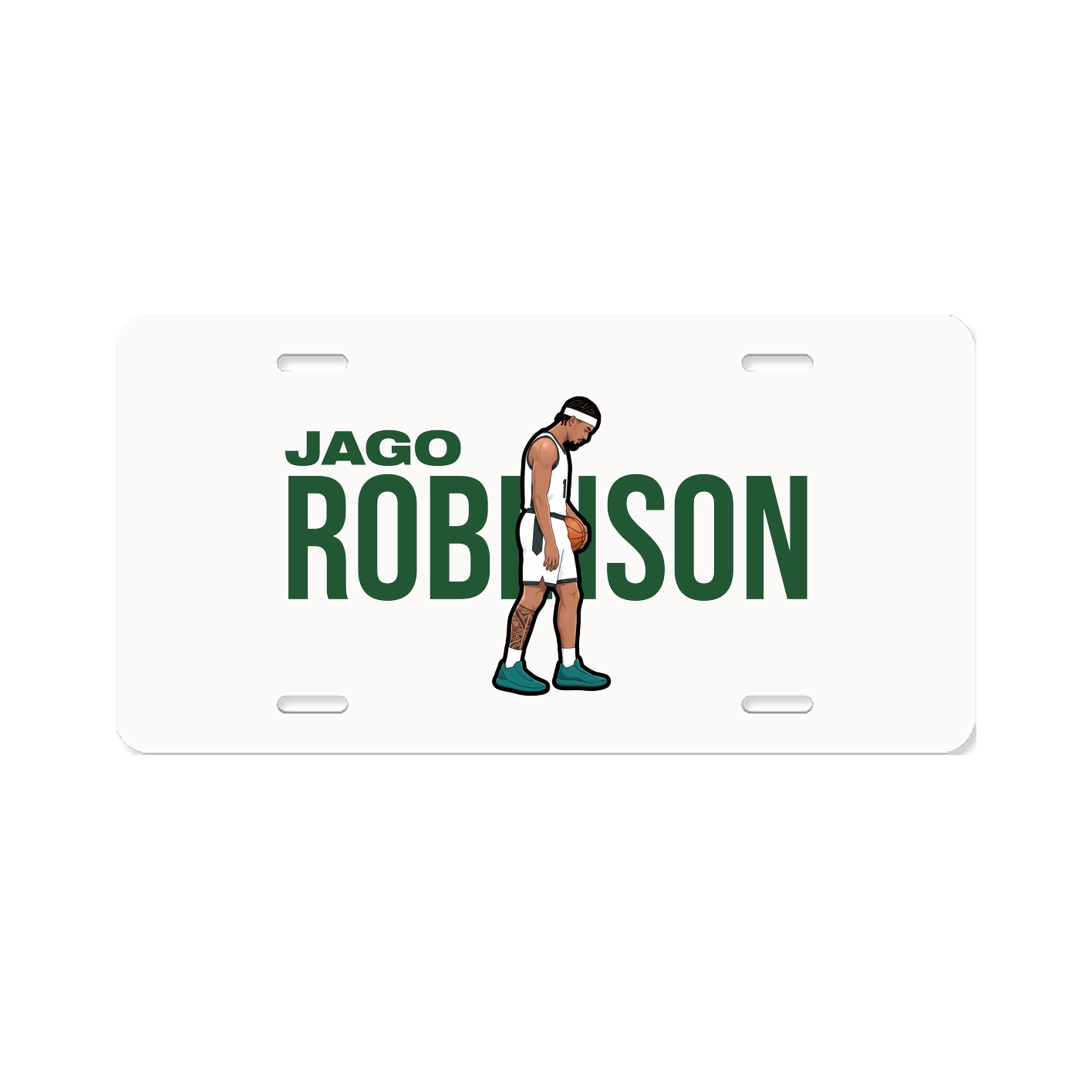 License Plate — Player Name in Classic
