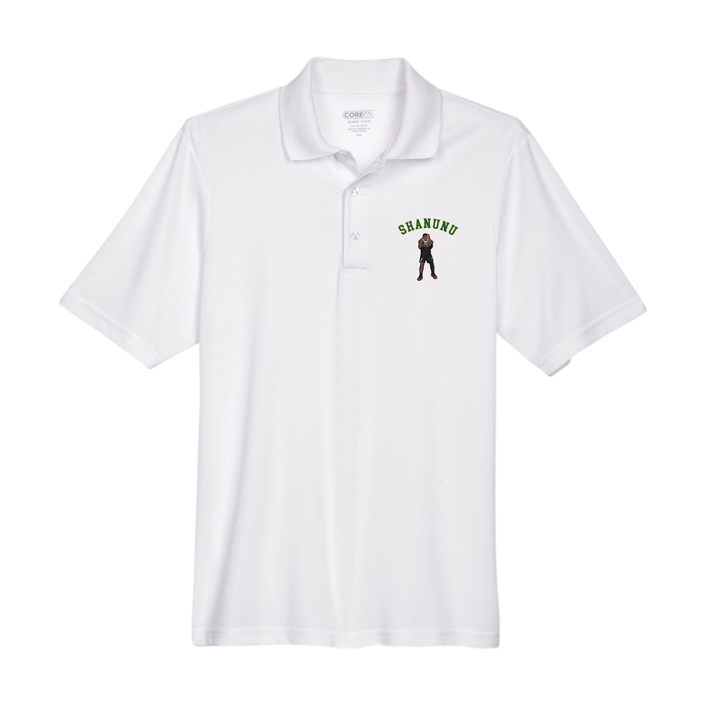 Performance Polo — Shirsey Arch in White