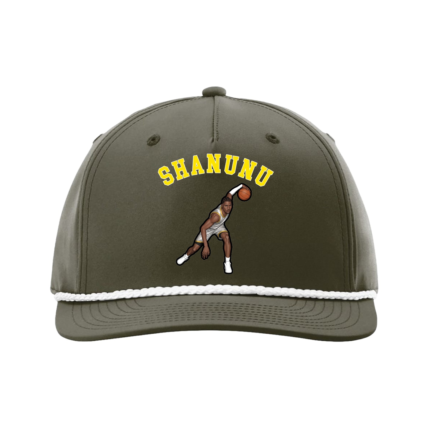 Five-Panel Classic Rope Cap — Shirsey Arch in Green