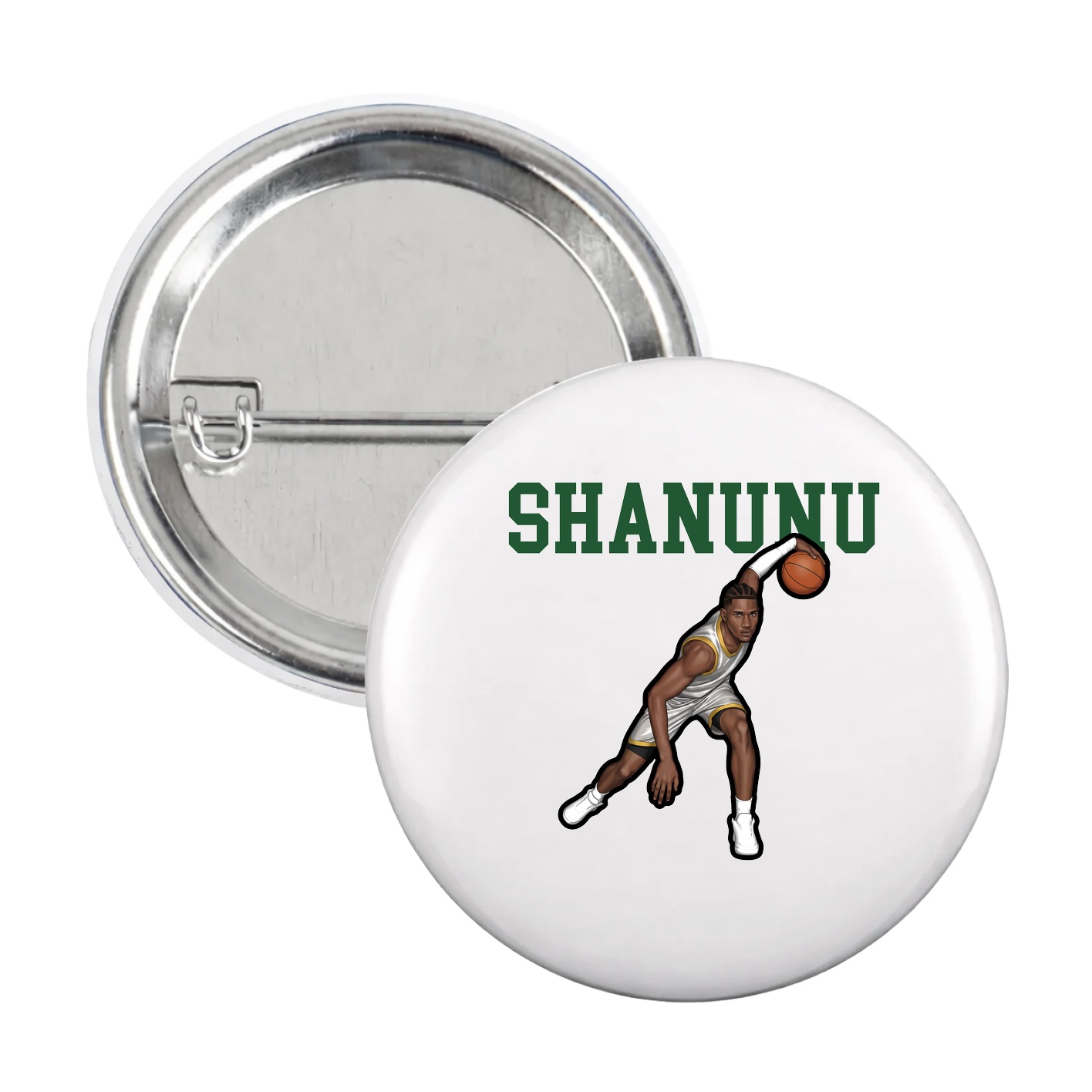 Game Day Button — Shirsey in White