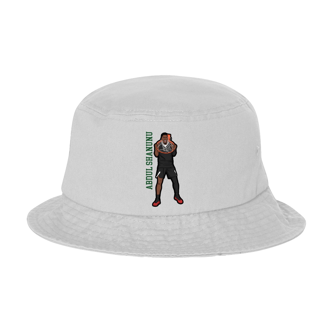 Bucket Cap — Name Vertical in White