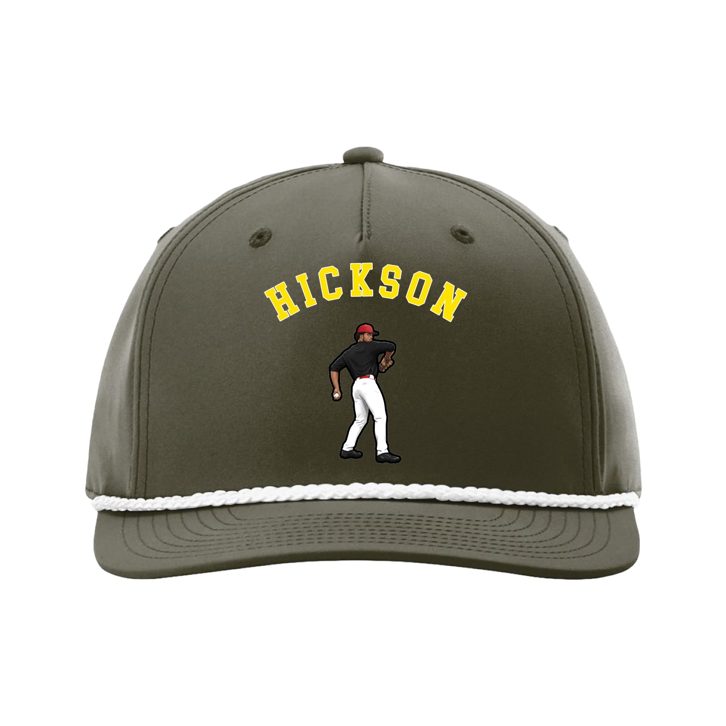 Five-Panel Classic Rope Cap — Shirsey Arch in Green