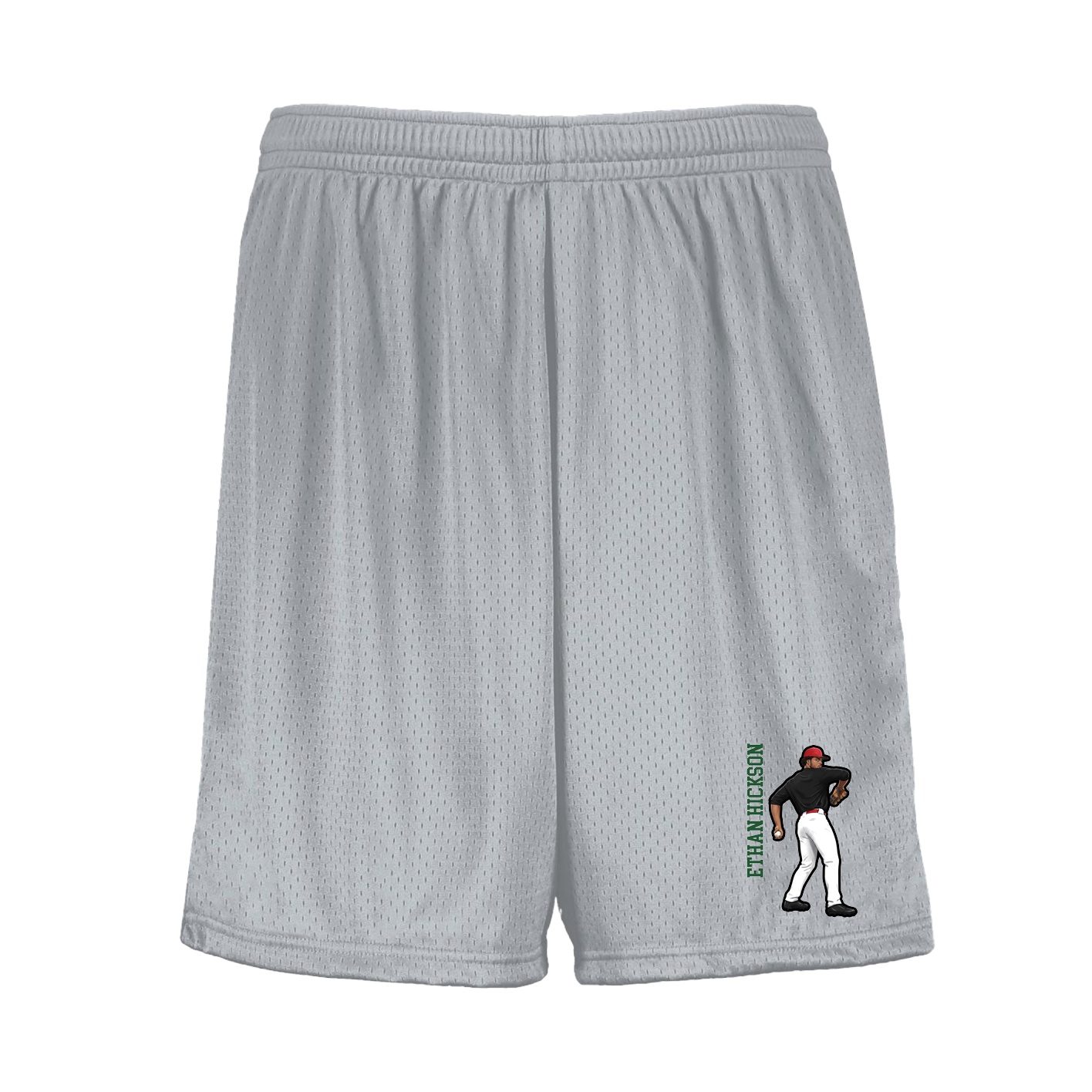 Shorts — Name Vertical in Silver