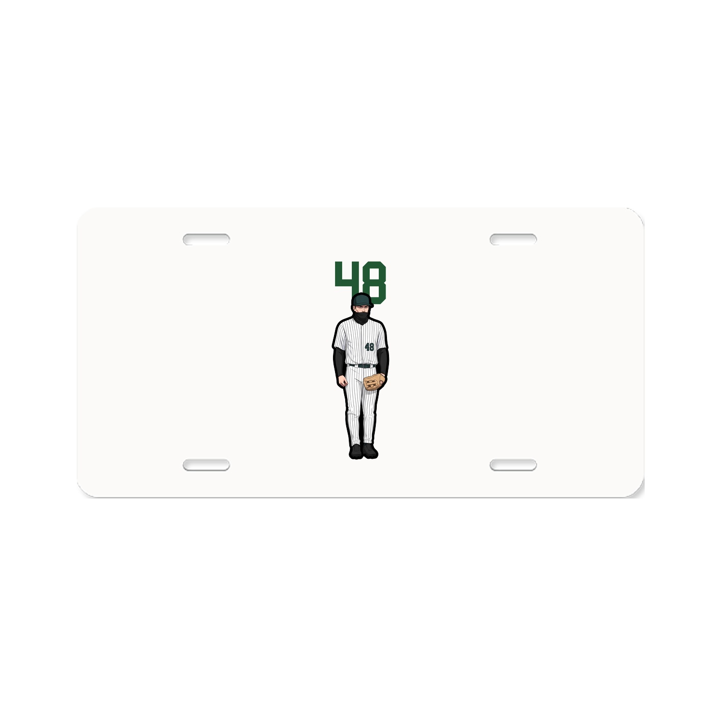 License Plate — Number Top in Classic