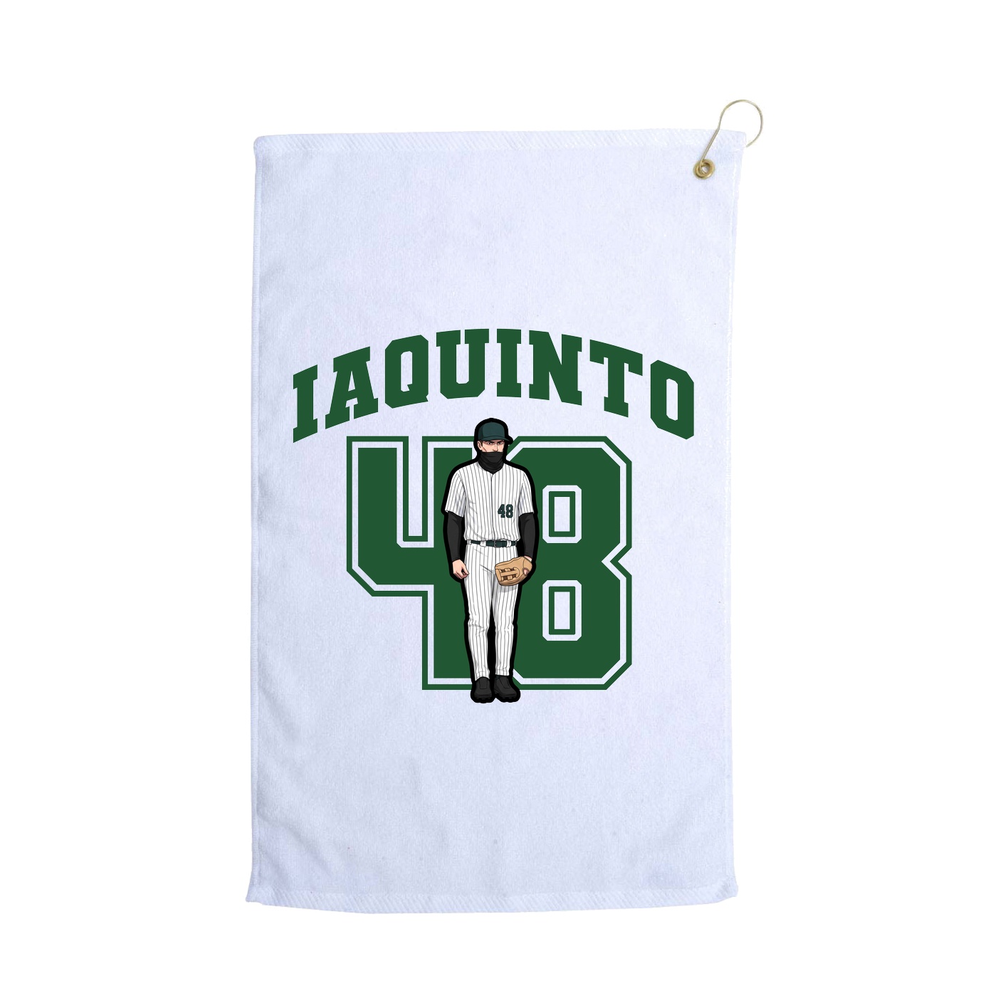 Golf Towel — Number in White