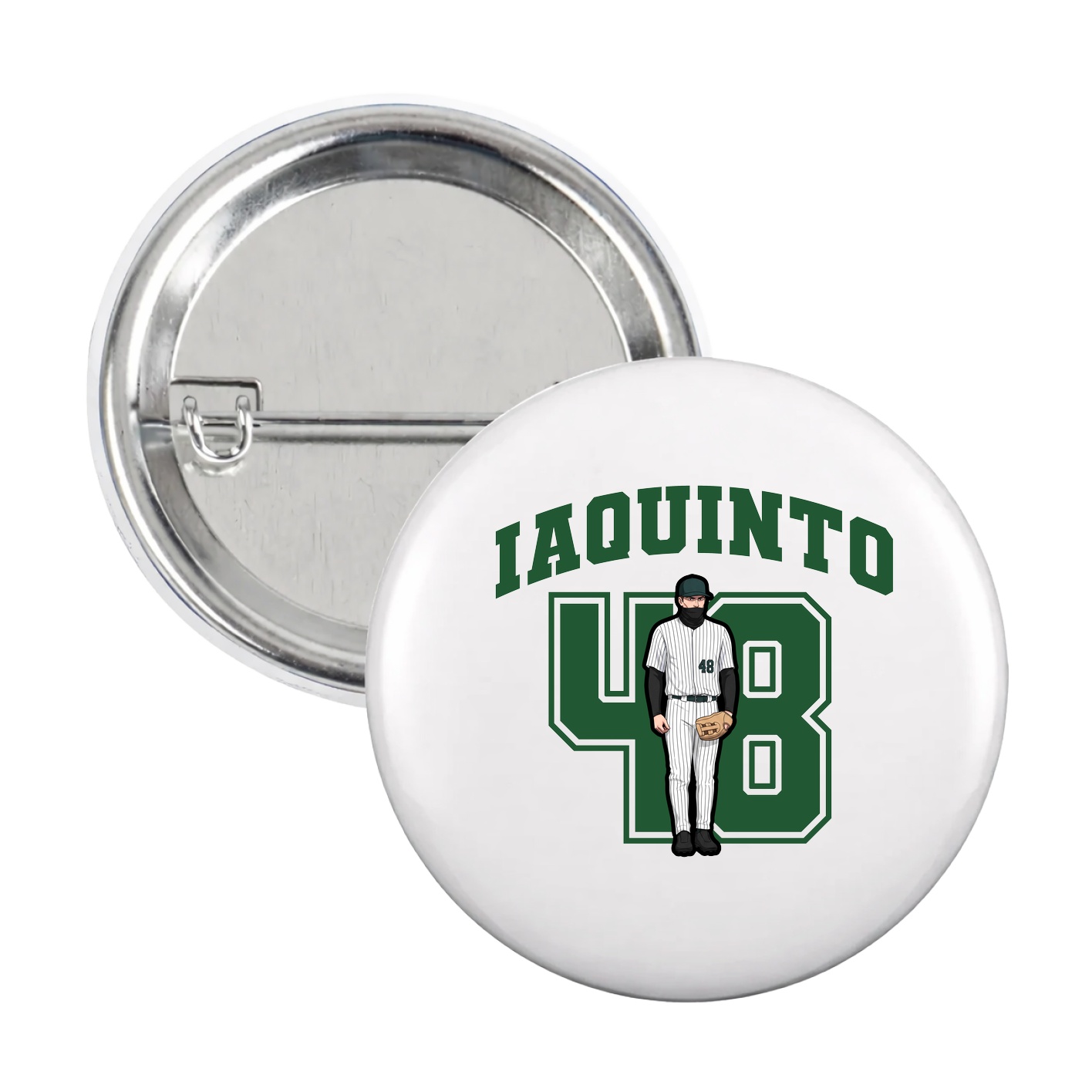 Game Day Button — Number in White