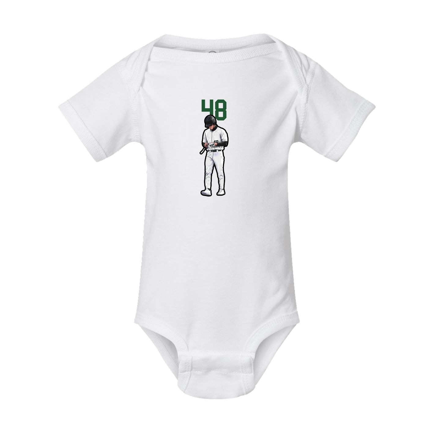 Baby Onesie — Number Top in White