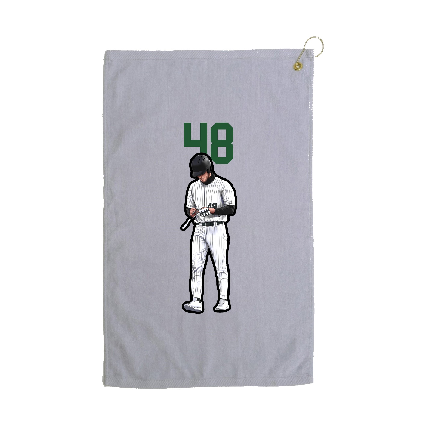 Golf Towel — Number Top in Grey