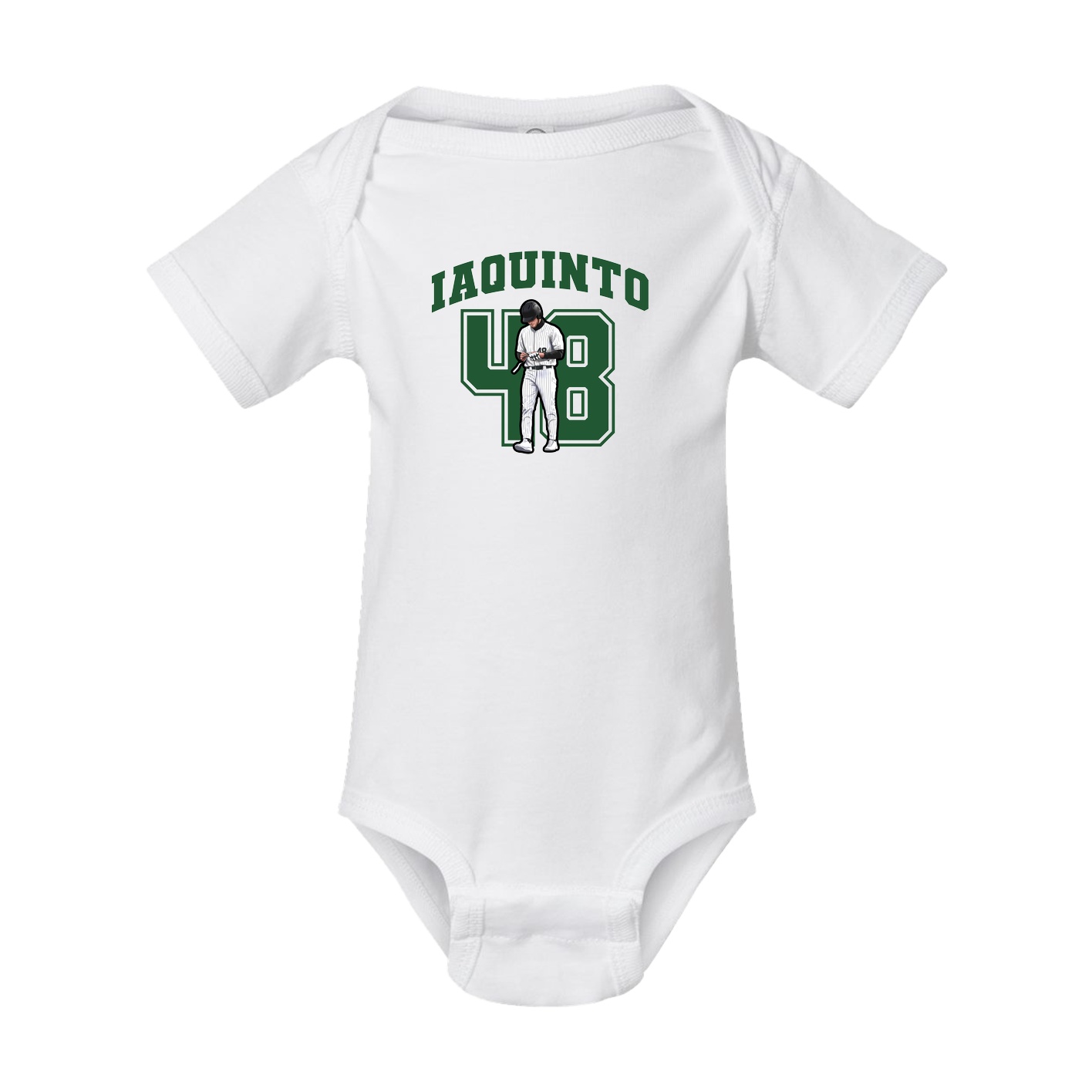 Baby Onesie — Number in White