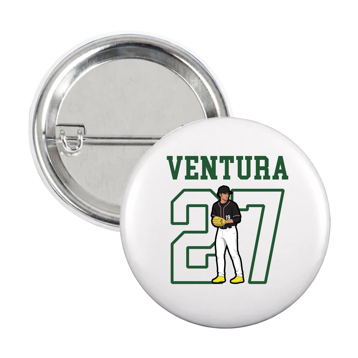 Game Day Button — Shirsey in White