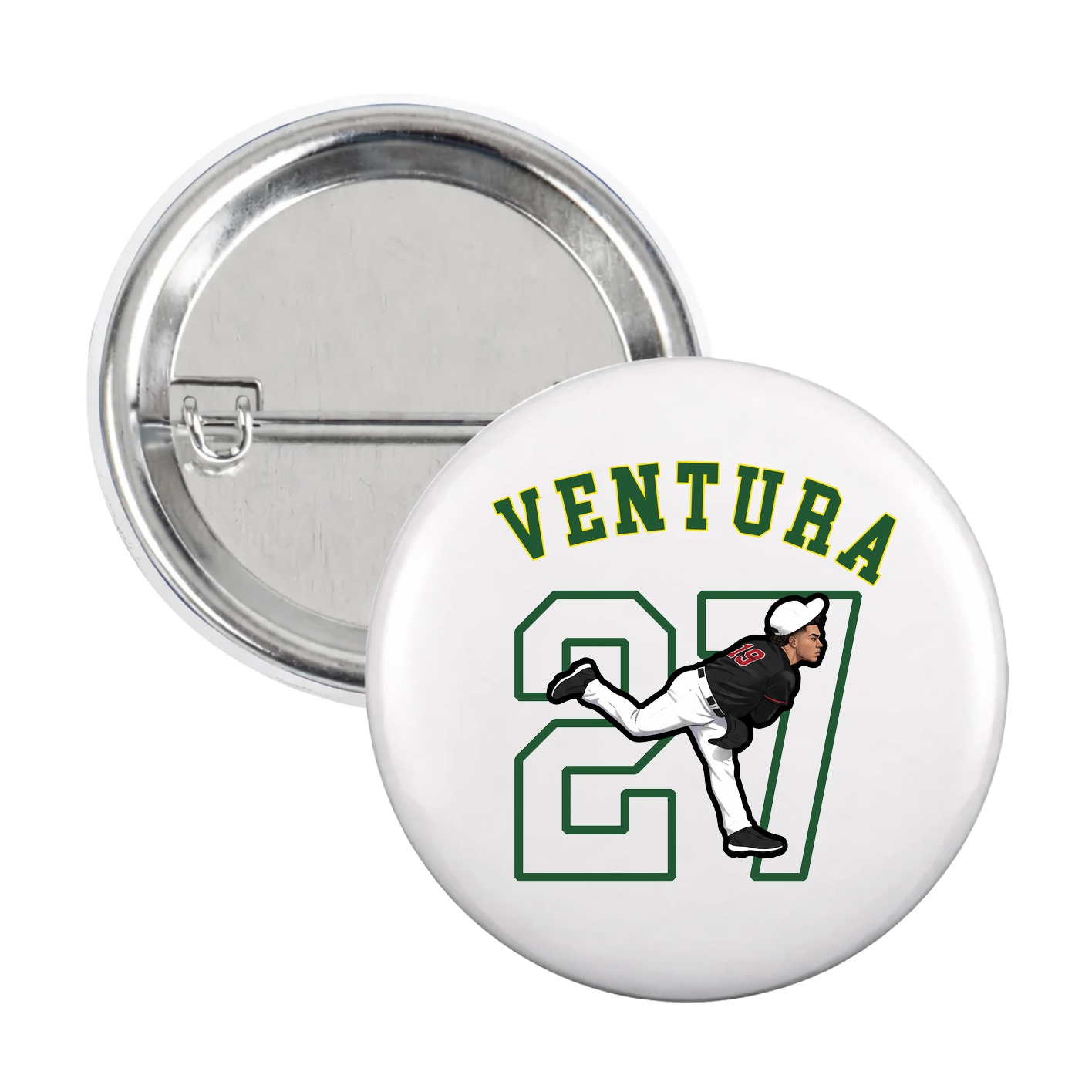 Game Day Button — Shirsey Arch in White
