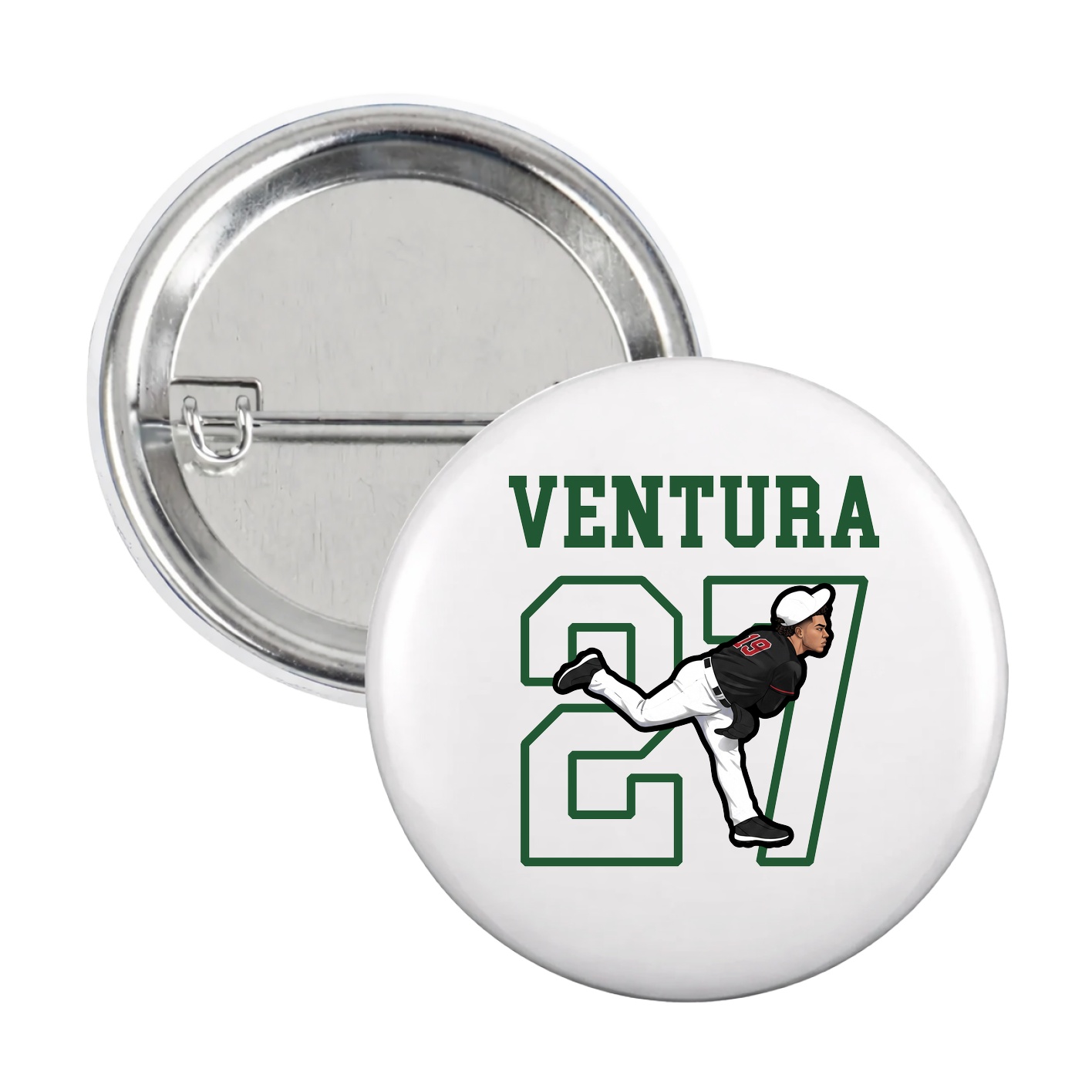Game Day Button — Shirsey in White