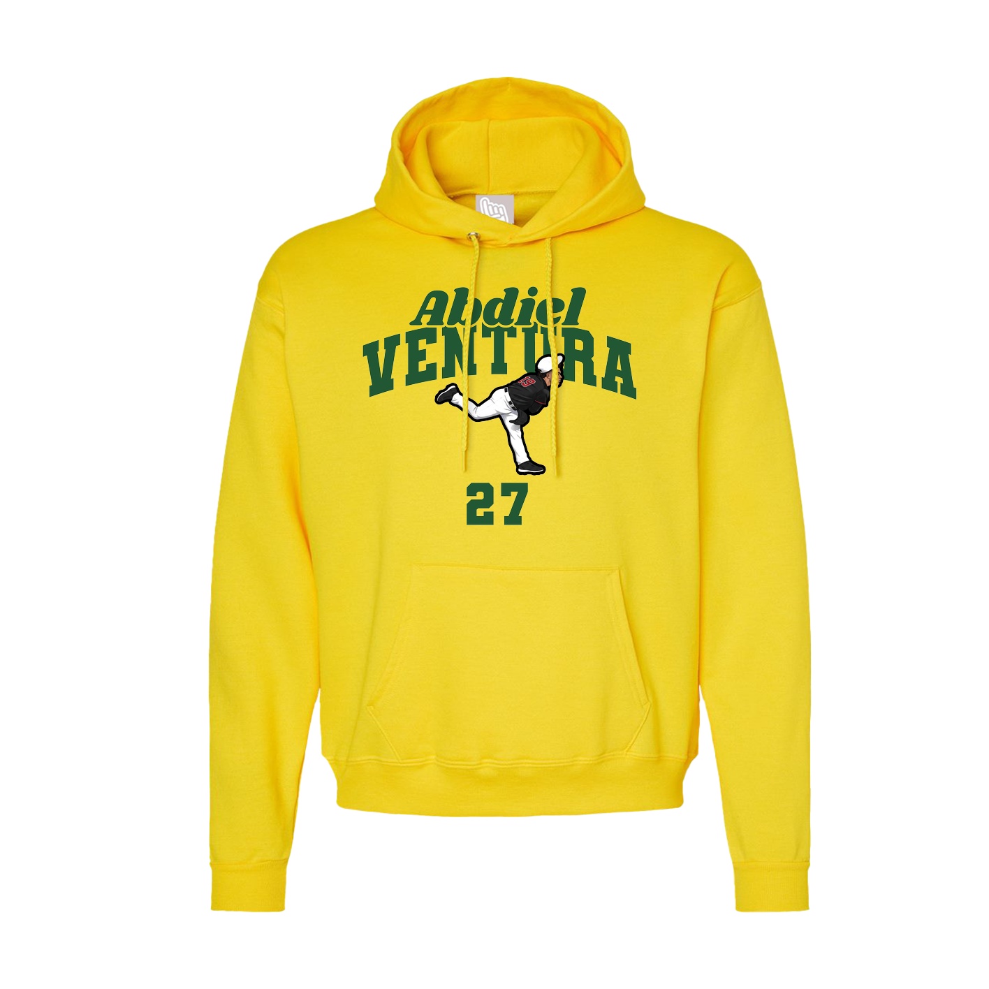 Hoodie — Signature Arch in Yellow