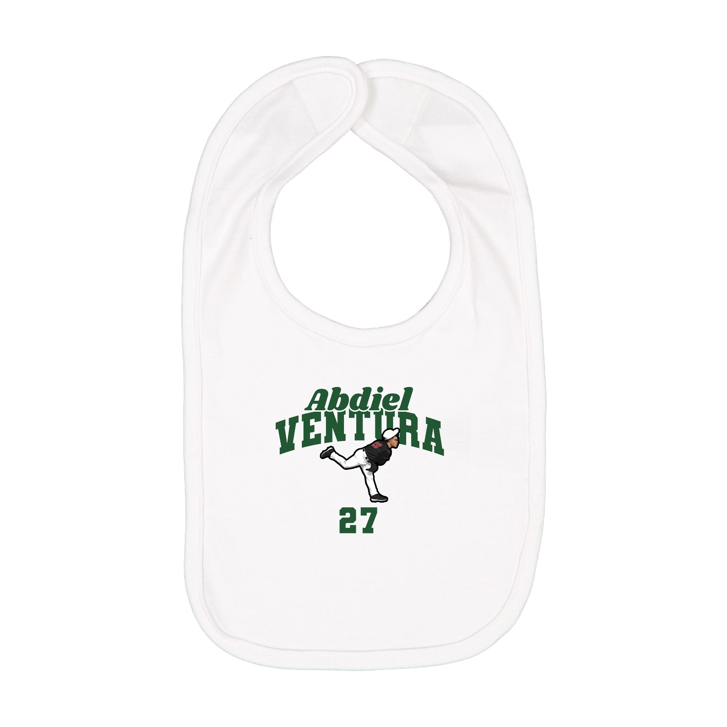 Infant Bib — Signature Arch in White