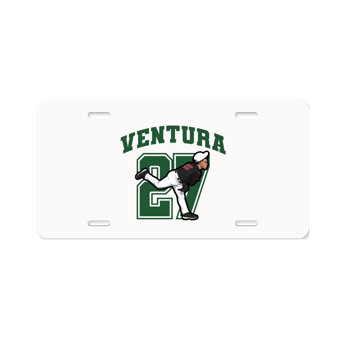 License Plate — Number in Classic
