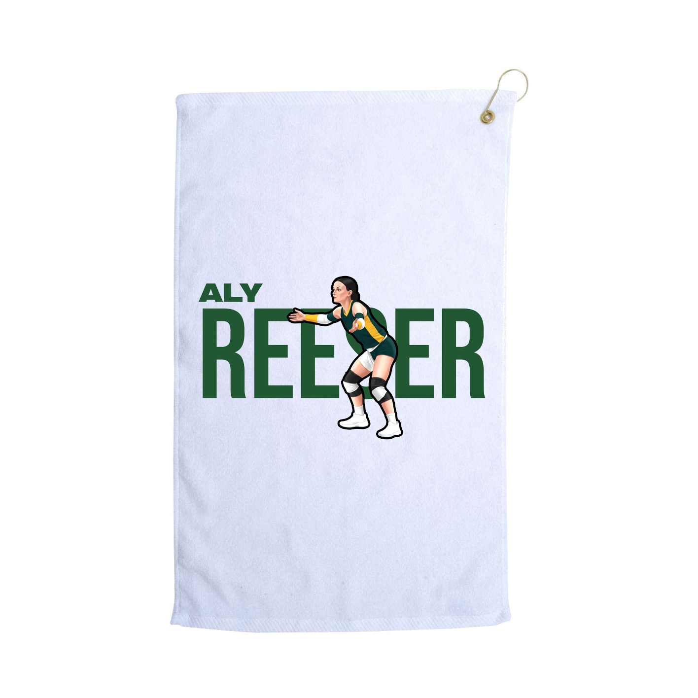 Golf Towel — Player Name in White