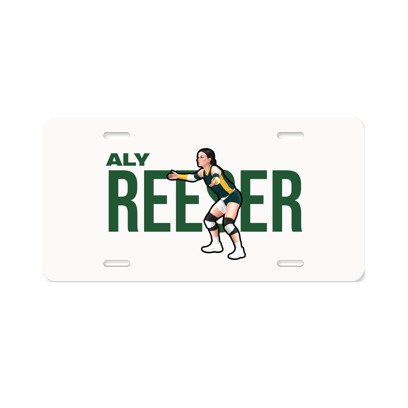 License Plate — Player Name in Classic