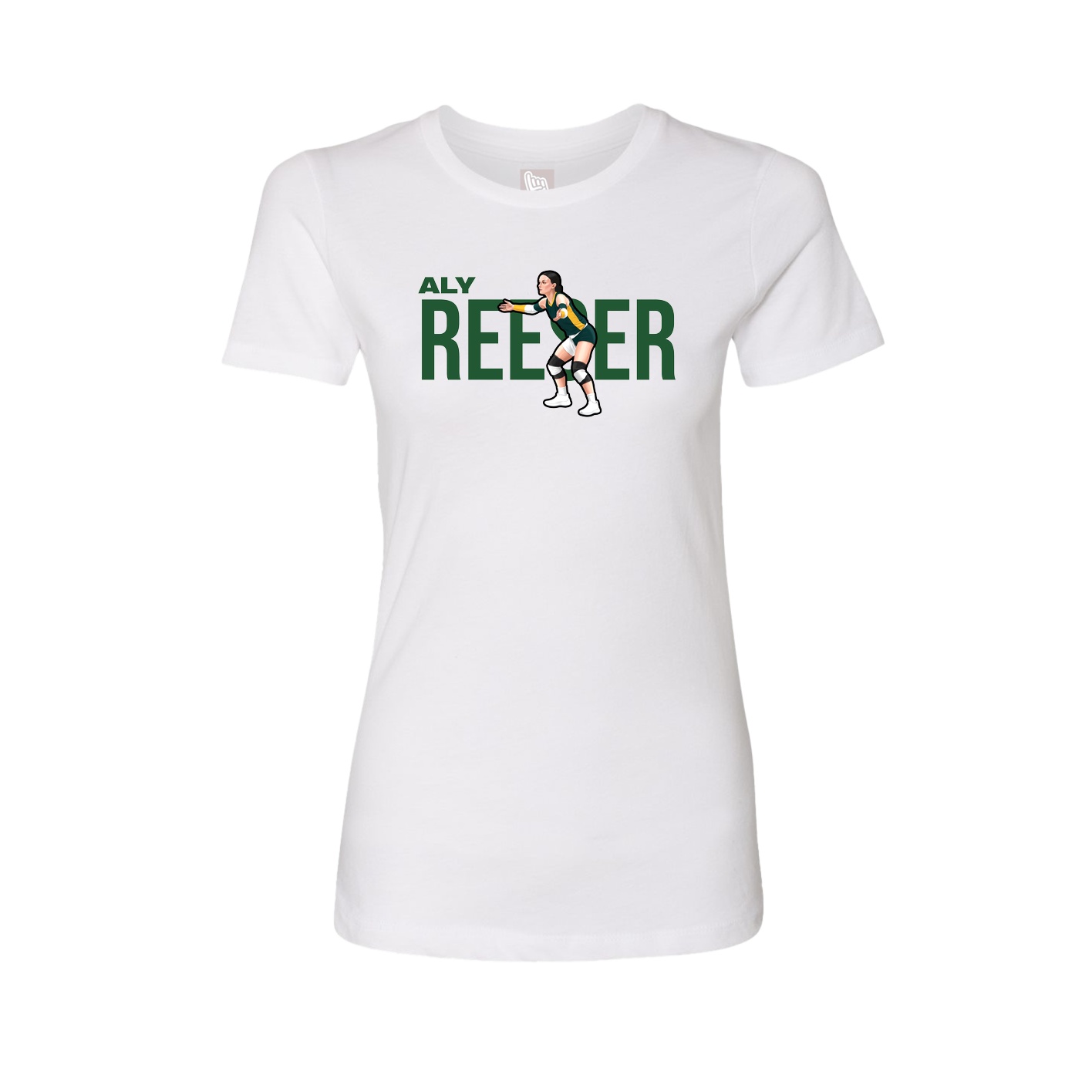 Womens Tee — Player Name in White