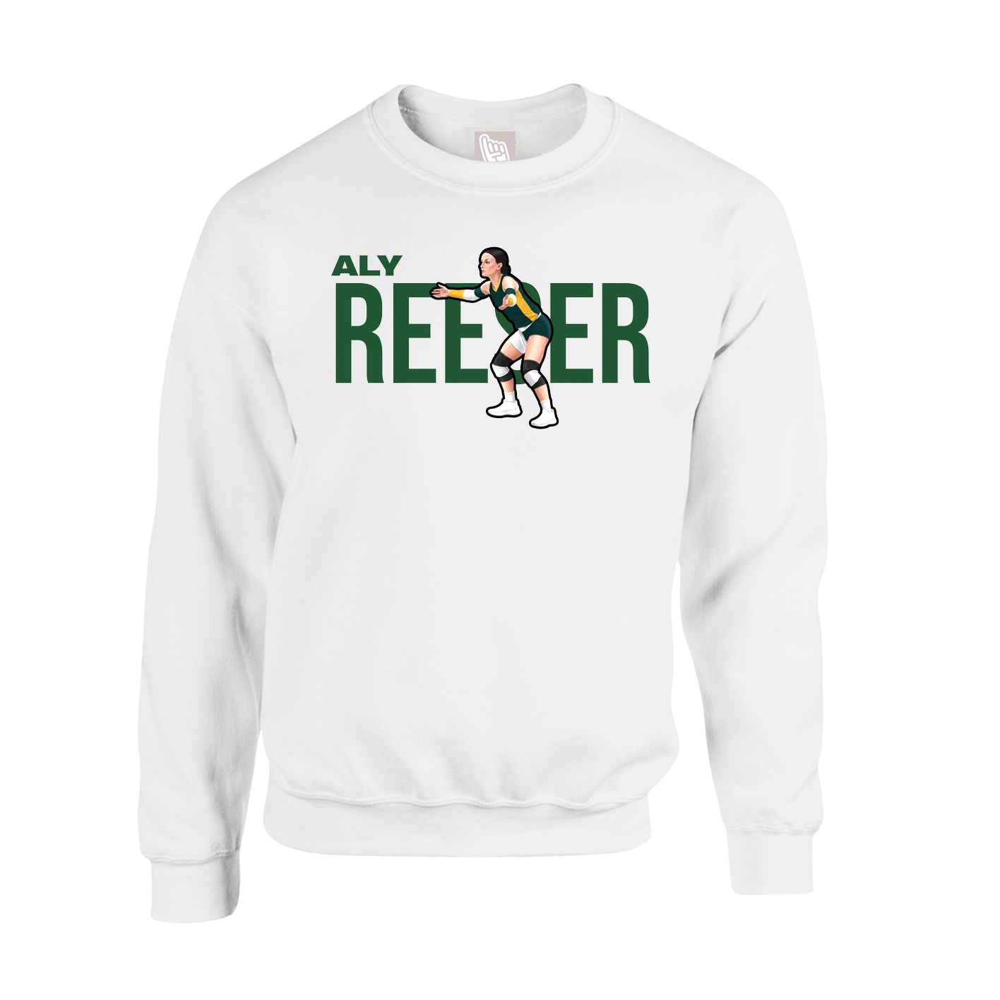 Fleece Crew — Player Name in White