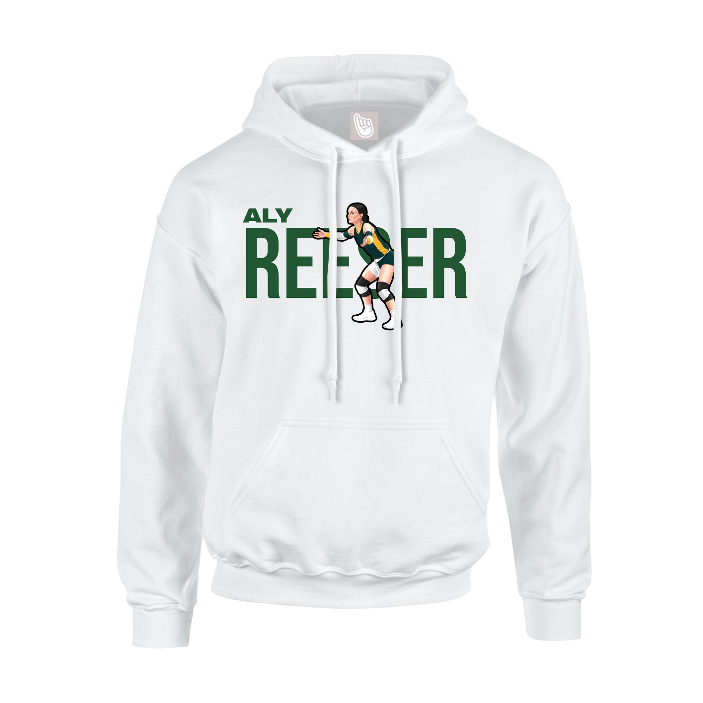 Youth Hoodie — Player Name in White