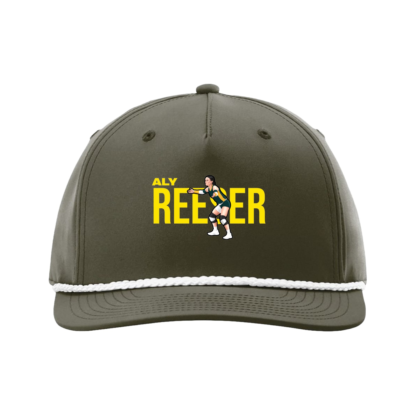 Five-Panel Classic Rope Cap — Player Name in Green
