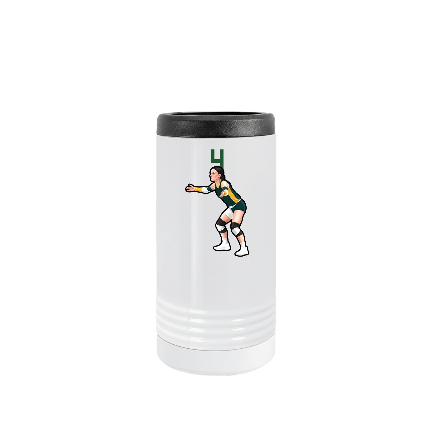 Slim Beverage Holder — Number Top in White