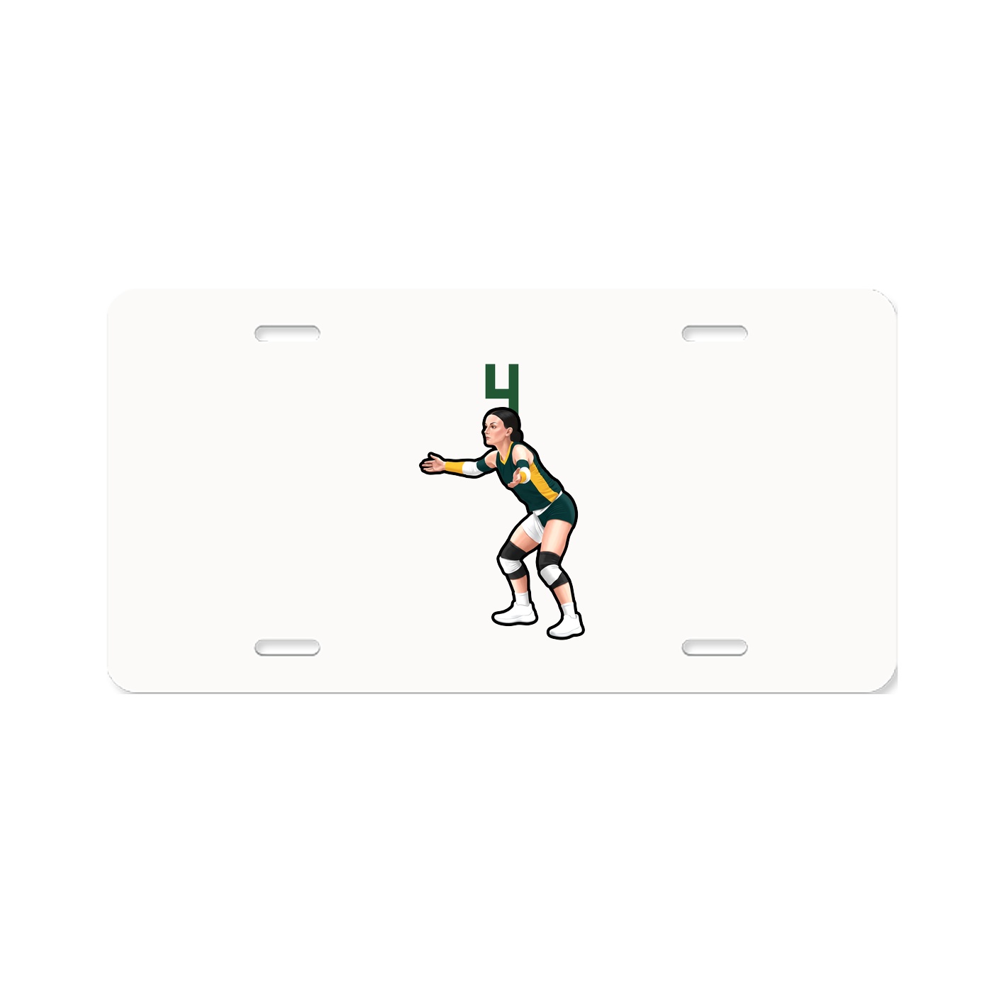 License Plate — Number Top in Classic