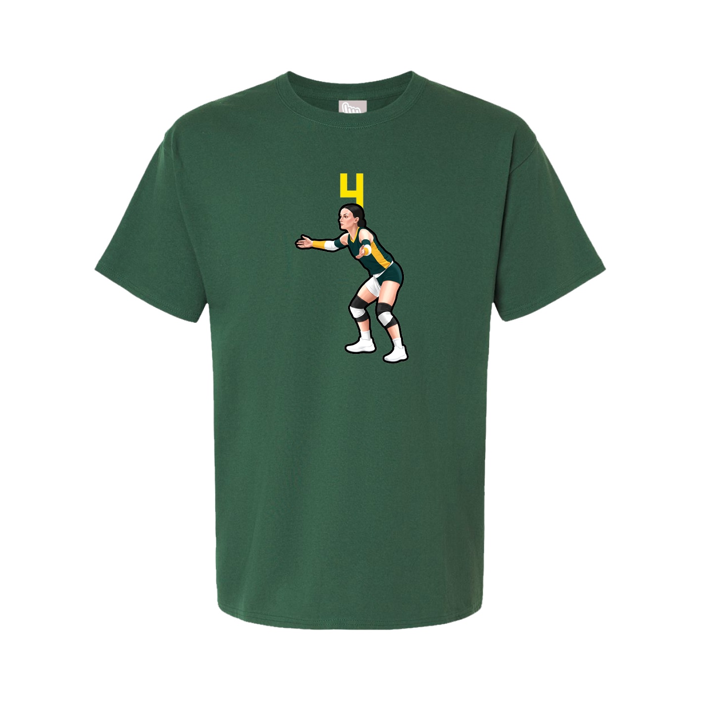 Tee — Number Top in Green